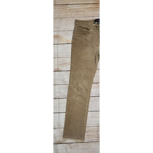 Black Brown 1826 Pants Mens 32×32 Corduroy Straight Leg Jambe Droite Brown - Picture 15 of 16